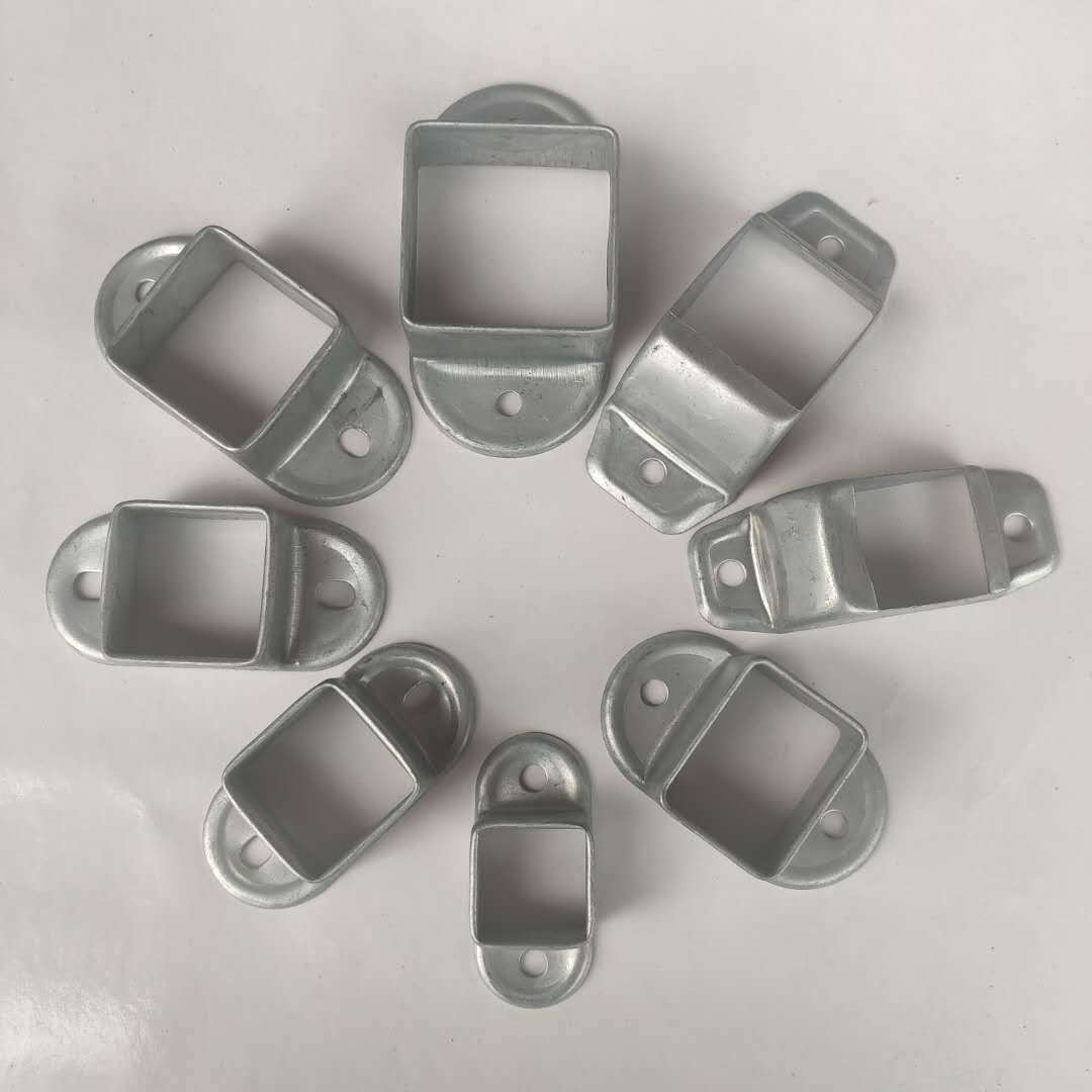护栏配件锌钢固定座方管接头钢管连接件楼梯扶手栏杆装饰围栏卡子