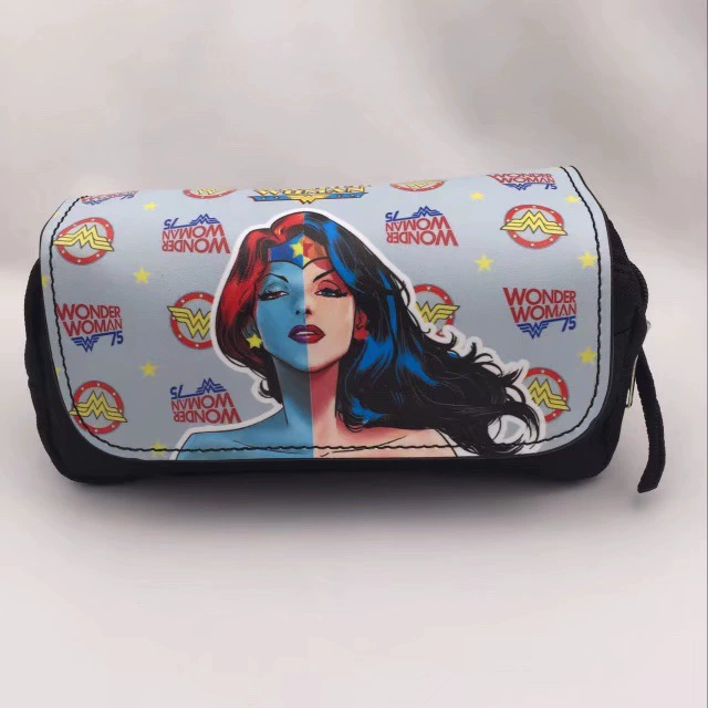Heroes, double-layer pencil case for students, Marvel