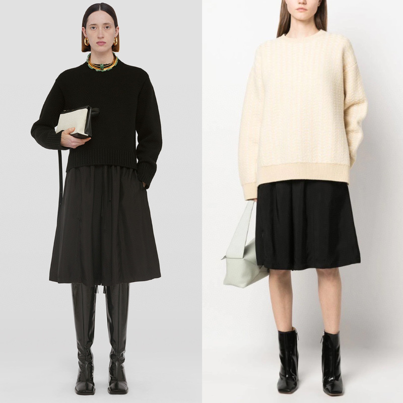 26 Early Spring Bermuda Shorts with a Slimming Effect, Js Pleated Elastic Waist Knee-Length Shorts, High-Waisted Loose Casual Skirt Pants