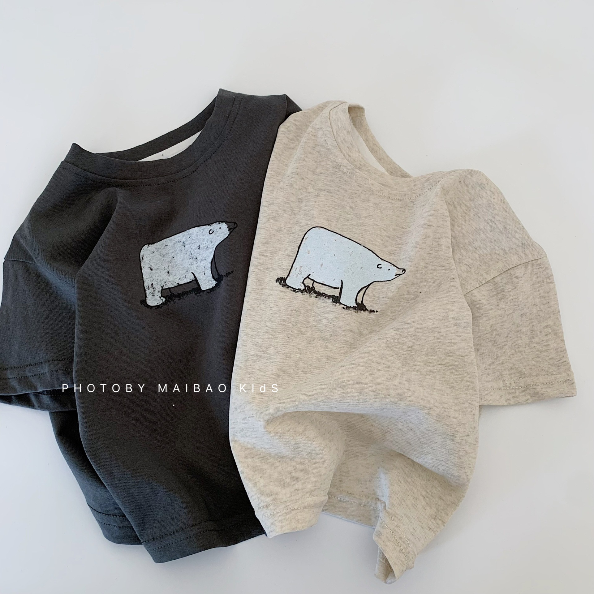 Maibao ropa de verano para niños camiseta de manga corta para niños tops casuales para niños 2025 verano nuevo estilo ropa para niños al por mayor