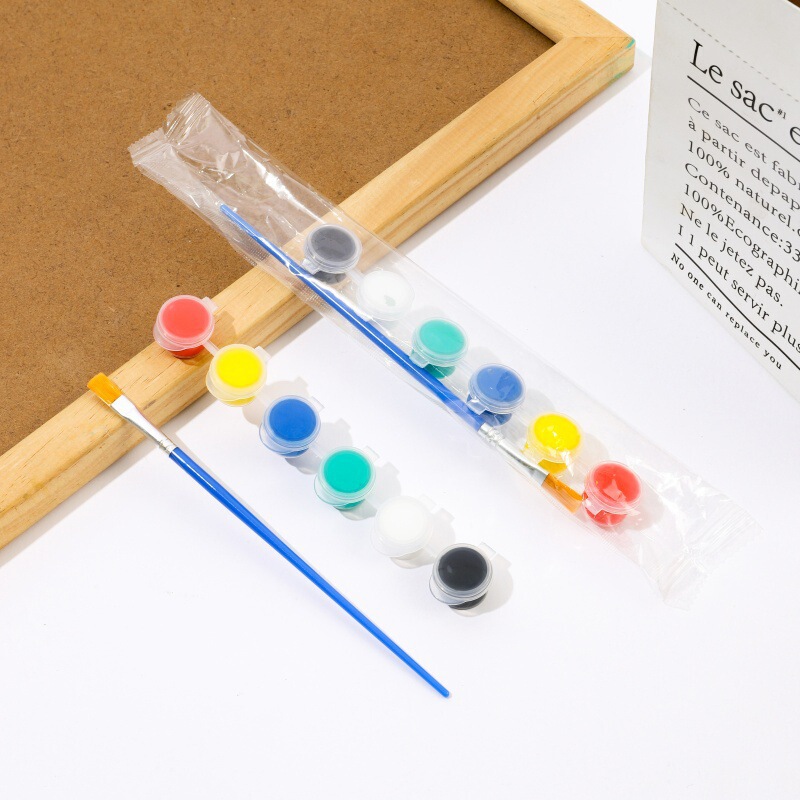 メーカーは子供用アクリル絵の具 12 色 6 連体学生アート絵画着色石膏人形絵の具ストリップを供給しています|undefined