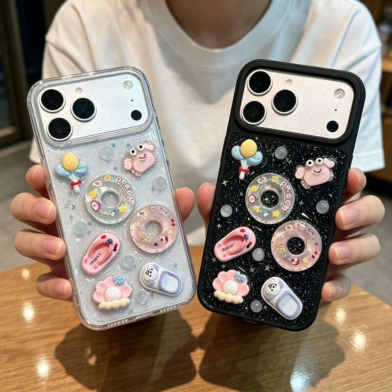 Suitable for Apple 18 Pro Max phone case, iPhone 17, summer swimming ring design, 16 Pro new model, 15 full-coverage case Suitable for Apple 18 Pro Max phone case, iPhone 17, summer swimming ring design, 16 Pro new model, 15 full-coverage case