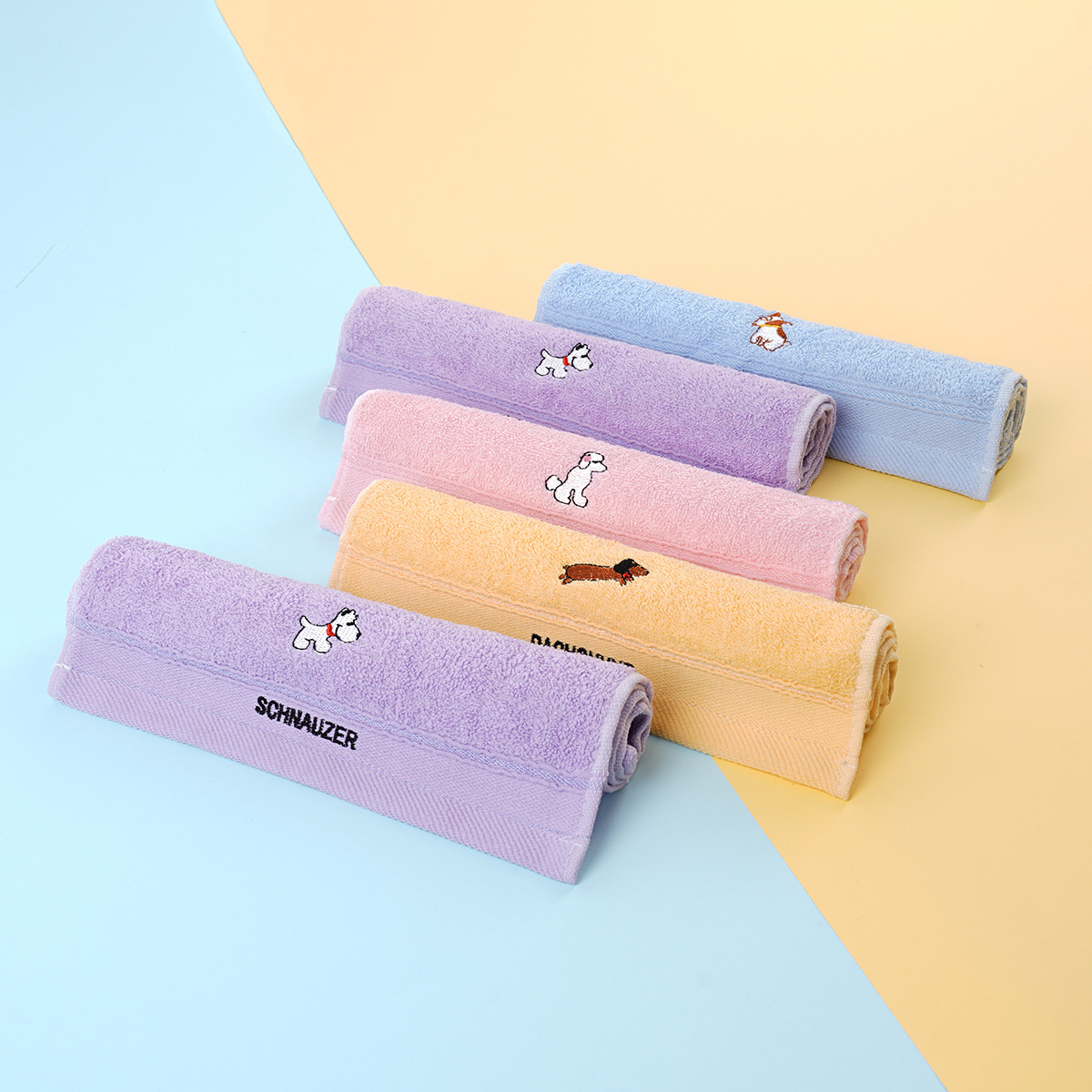 children's cotton soft cartoon towel for face washing for…