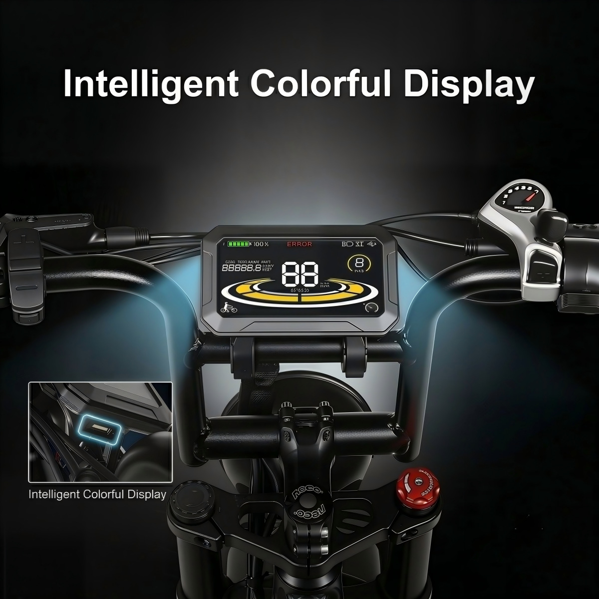 In stock at the US warehouse 20inch Full suspension fat tire folding electric bicycle cross-border dropshipping peak power 1800W