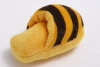Yellow and black slippers