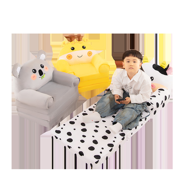 Juguetes de peluche plegables alargados sofá perezoso sofá tatami para niños sofá silla de peluche cojín juguete regalo de cumpleaños