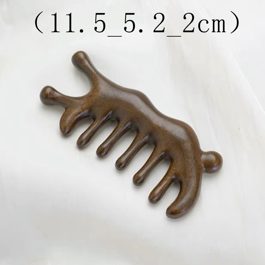 Golden silk sandalwood massage comb-antennae snail