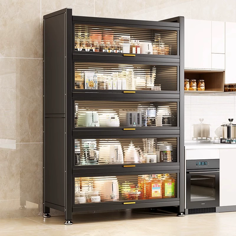 Кухонный шкаф от пола до потолка многоуровневый пылезащитный шкаф для хранения