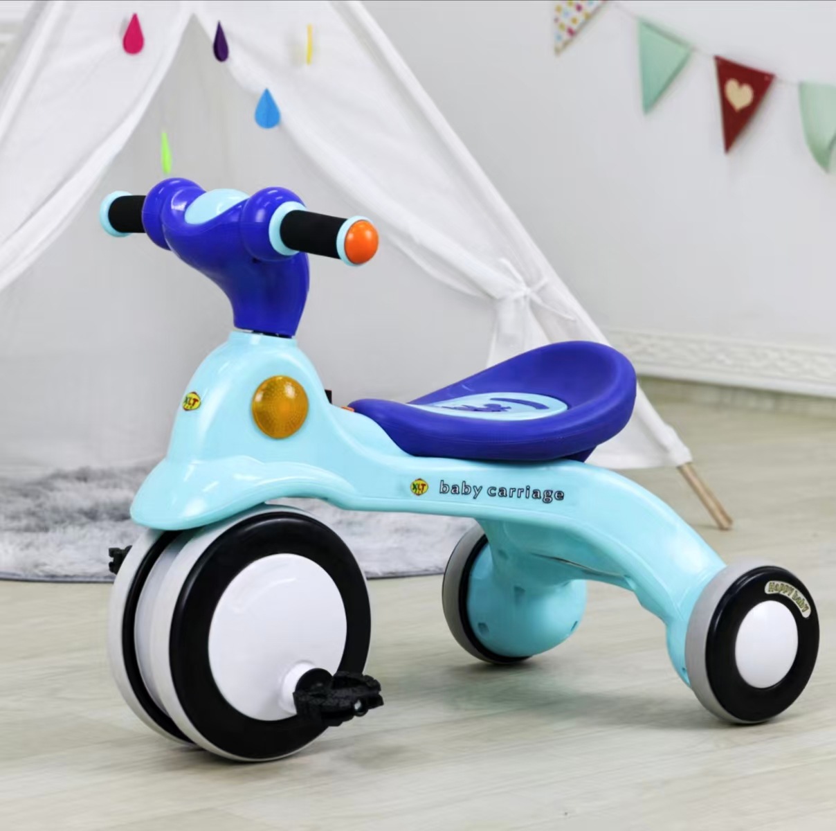 Uşaq üçtəkərli velosipedi və balans velosipedi