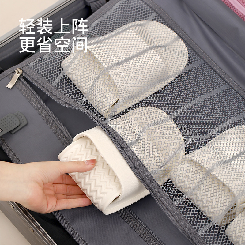 FaSoLaポータブル旅行スリッパ折りたたみ新品男女出张専用バスルームお风吕滑り止めビーチサンダル|undefined