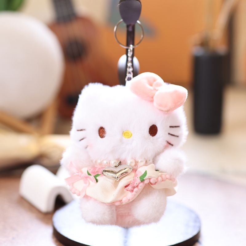 网红可爱萌小猫咪挂件毛绒玩具公仔小猫包包挂饰钥匙扣布娃娃玩偶|undefined