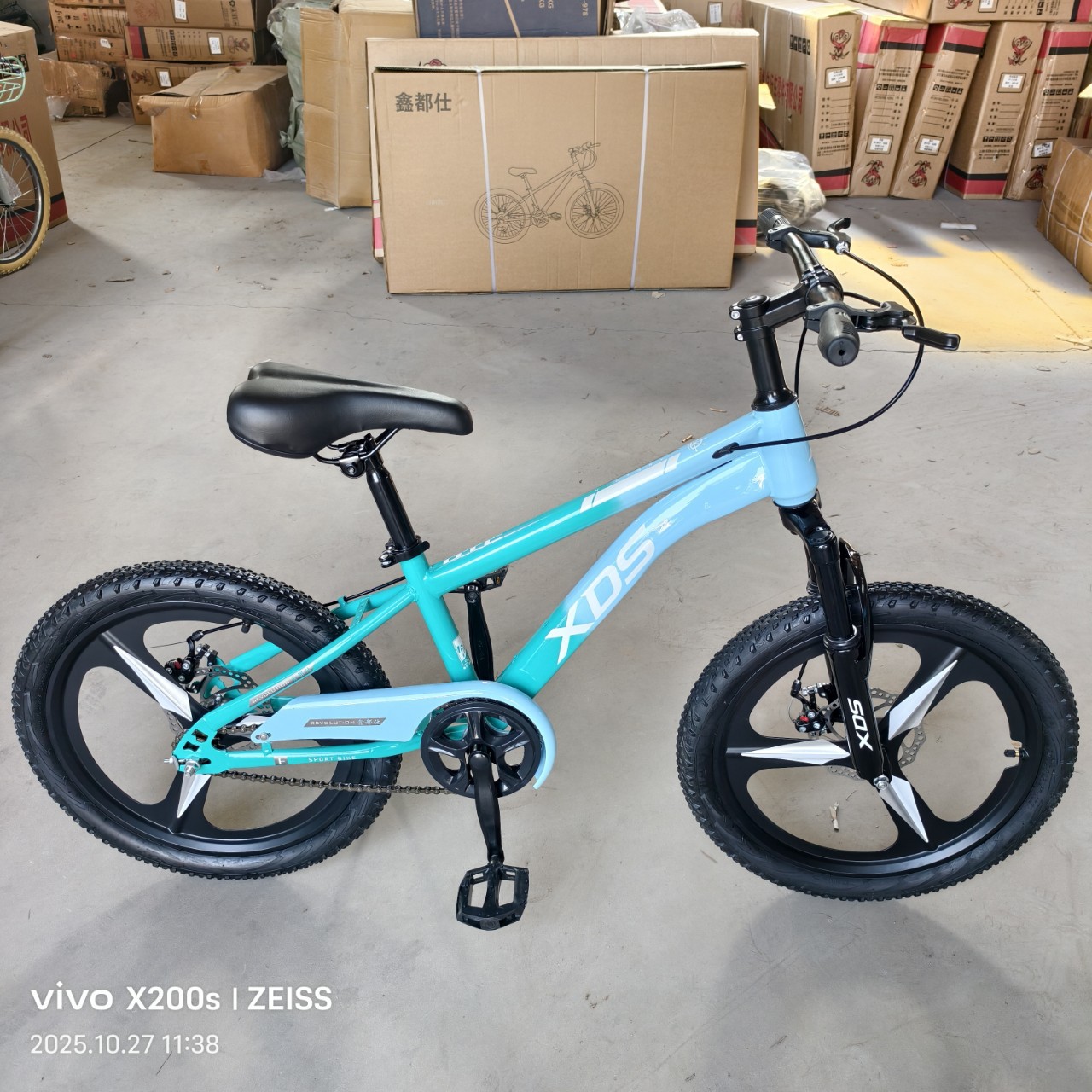Mountain Bike Children's Bicycle 18-Inch 20inch 22inch Single-Speed Dual Disc Brake Unisex Student Bike for Older Children