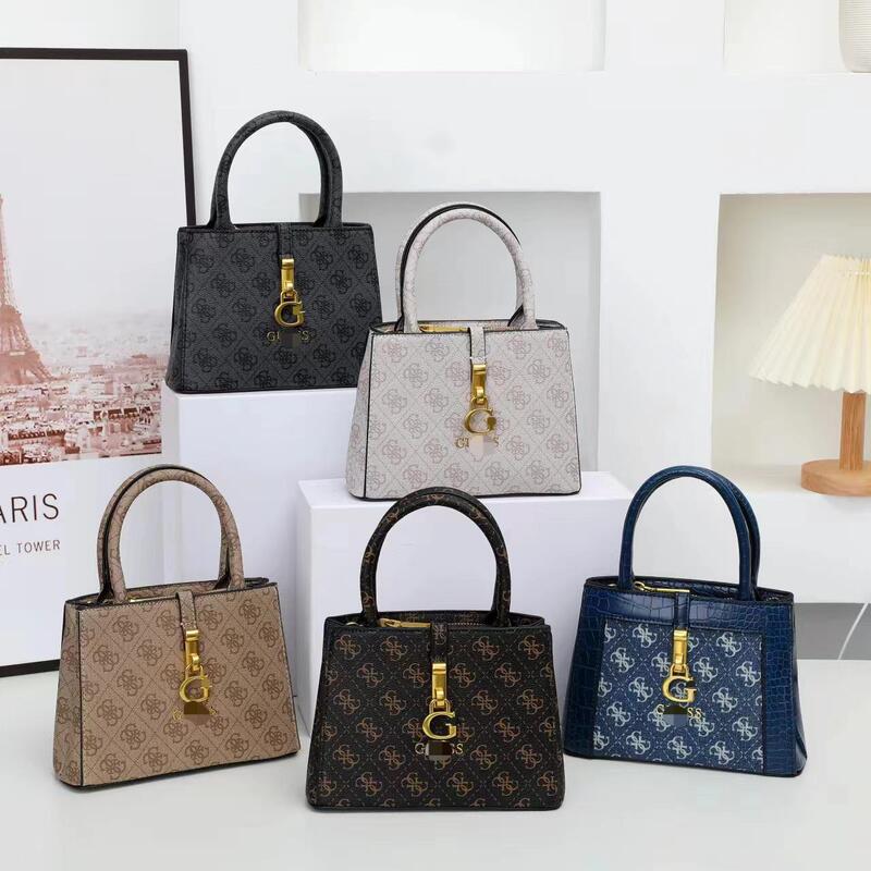 Gs Export 2024 New Style Guess European and American Casual Hanging g Printed Pure Black Small Tote Bag Cross-Body Shoulder Handbag Gs Export 2024 New Style Guess European and American Casual Hanging g Printed Pure Black Small Tote Bag Cross-Body Shoulder Handbag