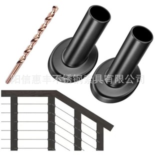 E-commerce stainless steel 316 black oxide black 30 ° 45 ° inclined plane protection sleeve slope type cable wooden pile accessories