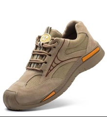 Men's Safety Shoes, Factory Work Boots with Anti-Puncture, Anti-Slip, Soft Sole, Welding Insulation, Lightweight, Construction Site Work Shoes