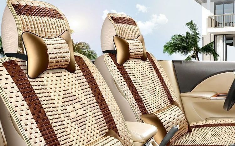 Summer five-seater breathable all-season applicable seven-seater ice silk car seat cushion, summer single-seater special car seat cover, full coverage