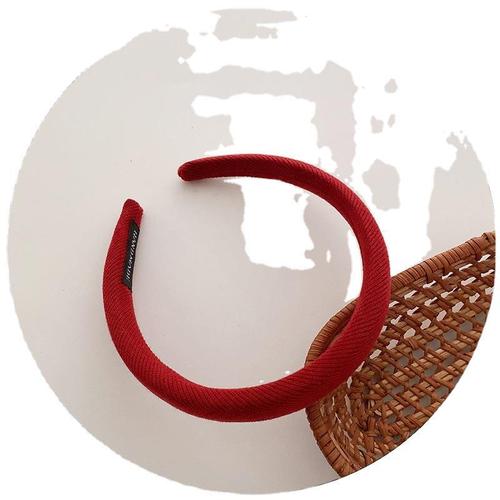 New solid color, versatile, sweet, spring, Korean, cloth, girl's heart headband, net infrared headband, hair accessories