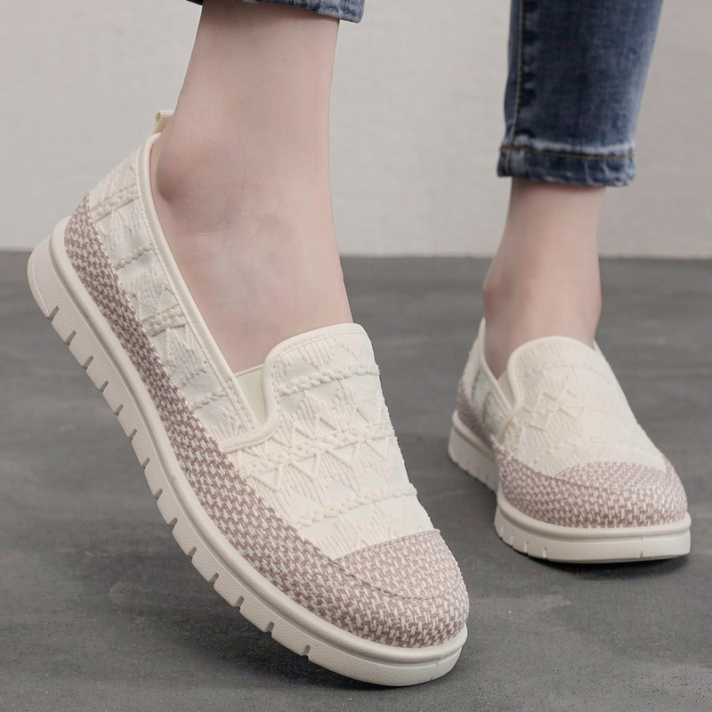 New slip-on fisherman shoes for women, breathable soft-soled old Beijing cloth shoes, non-slip work shoes for women, cross-border dropshipping New slip-on fisherman shoes for women, breathable soft-soled old Beijing cloth shoes, non-slip work shoes for women, cross-border dropshipping