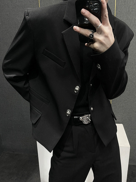 Black short shoulder pads