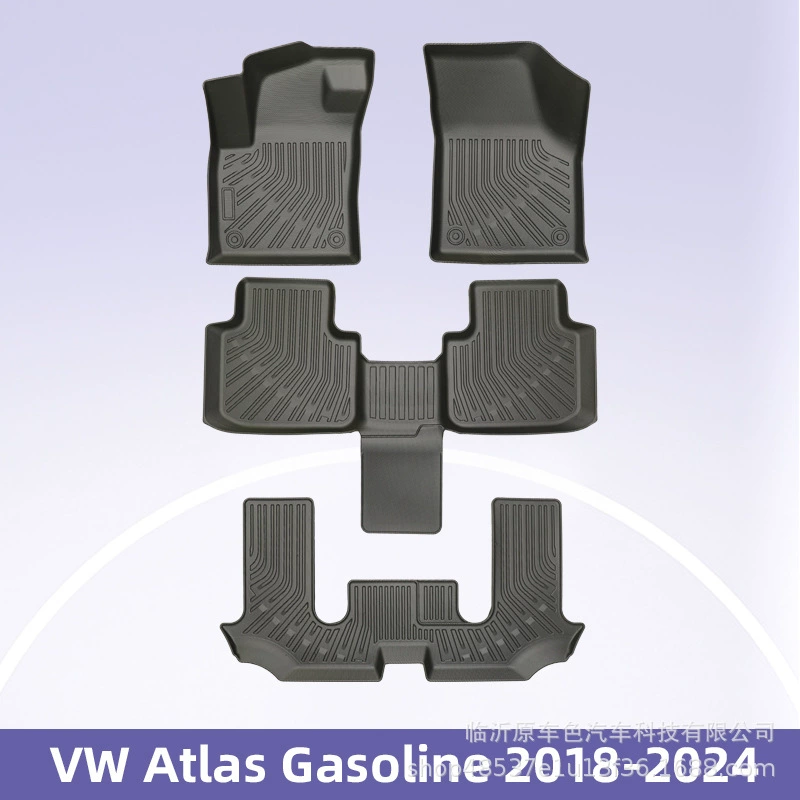 Подходит для VW Atlas 2018-2024 Топливо 3D 24/7 Материал TPE коврик багажник коврик