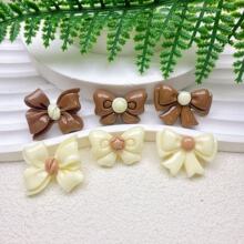 蝴蝶结树脂饰品配件 diy奶油胶手机壳洞洞鞋发夹材料美甲贴片批发