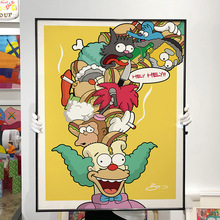 broos珍藏版画辛普森一家人潮流动漫装饰画The Simpson工作室挂画