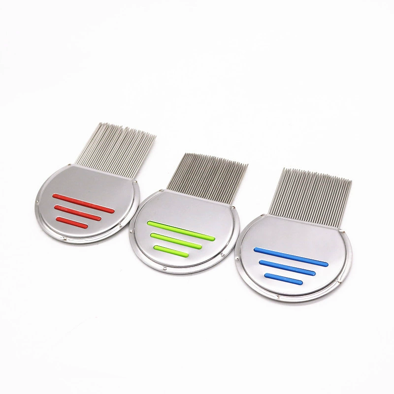 Трансграничные домашние животные нержавеющая стальная зубчатая расческа для удаления блох расческа