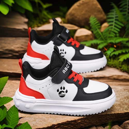 Children's Shoes 6-12 Years Old New Fall Leather Fashion Boys' Sports Shoes for Older Children Outdoor Travel Shoes