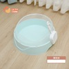 Free cat toilet Egg tart round semi -closed cats sand pot high border splashed cat litter shovel large cat sand pot