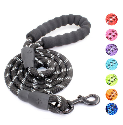 宠物用品反光多色圆绳狗狗牵引绳狗链狗拉带舒适拉手中大型犬用