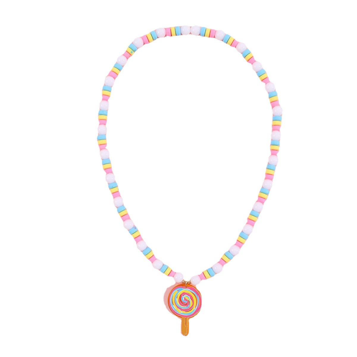 Children's acrylic accessory, pendant, necklace, chain, set