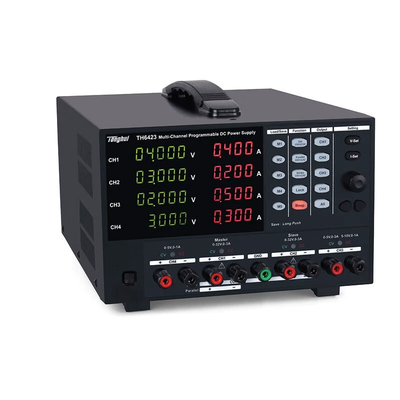 Tonghui TH6422/A/TH6423 Высокоточный многоканальный программируемый Линейный источник питания постоянного тока 4-канальный программируемый источник питания