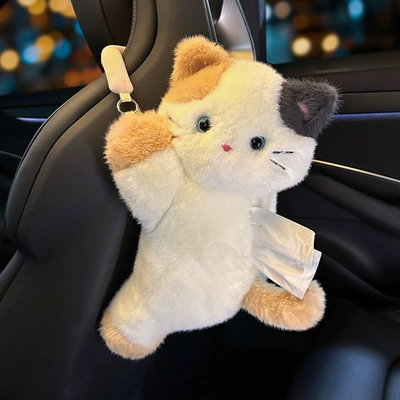 Manufacturer Customized Car Tissue Car tissue box/set - papa-calico-cat-tissue-box