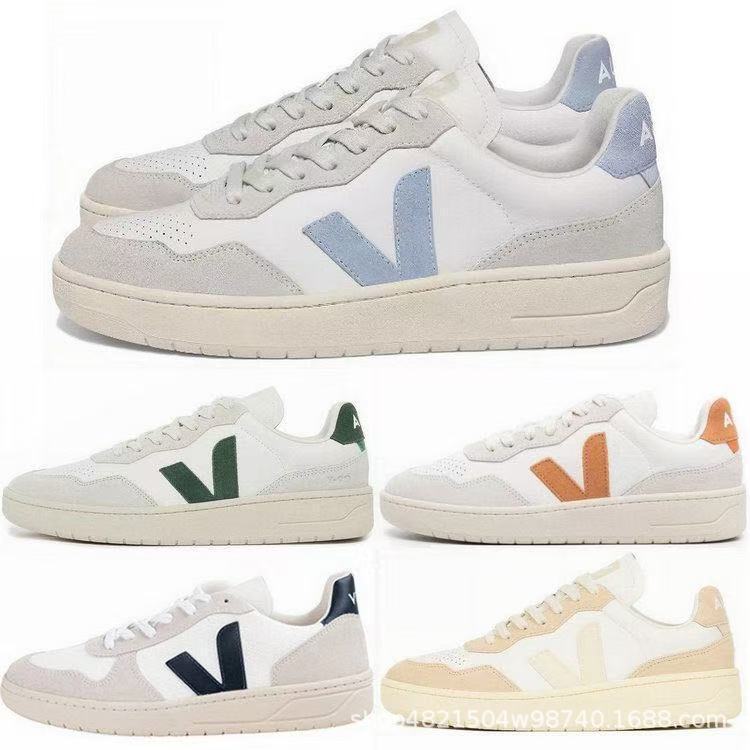 New Pure Original French Veja White Shoes V-Shaped Men's Couple Shoes Breathable Casual Sneakers Versatile Women's Putian Shoes]