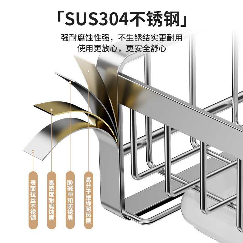 アマゾンキッチンラック食器収納水切り食器棚テーブル整理食器棚ステンレス304収納|undefined