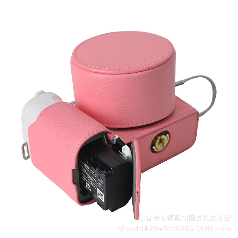 (2개) ZV-E10-2 세대 손바닥 인쇄 PU 자기 바닥 V503 렌즈 배럴은 V303 어깨 끈과 일치 할 수 있습니다