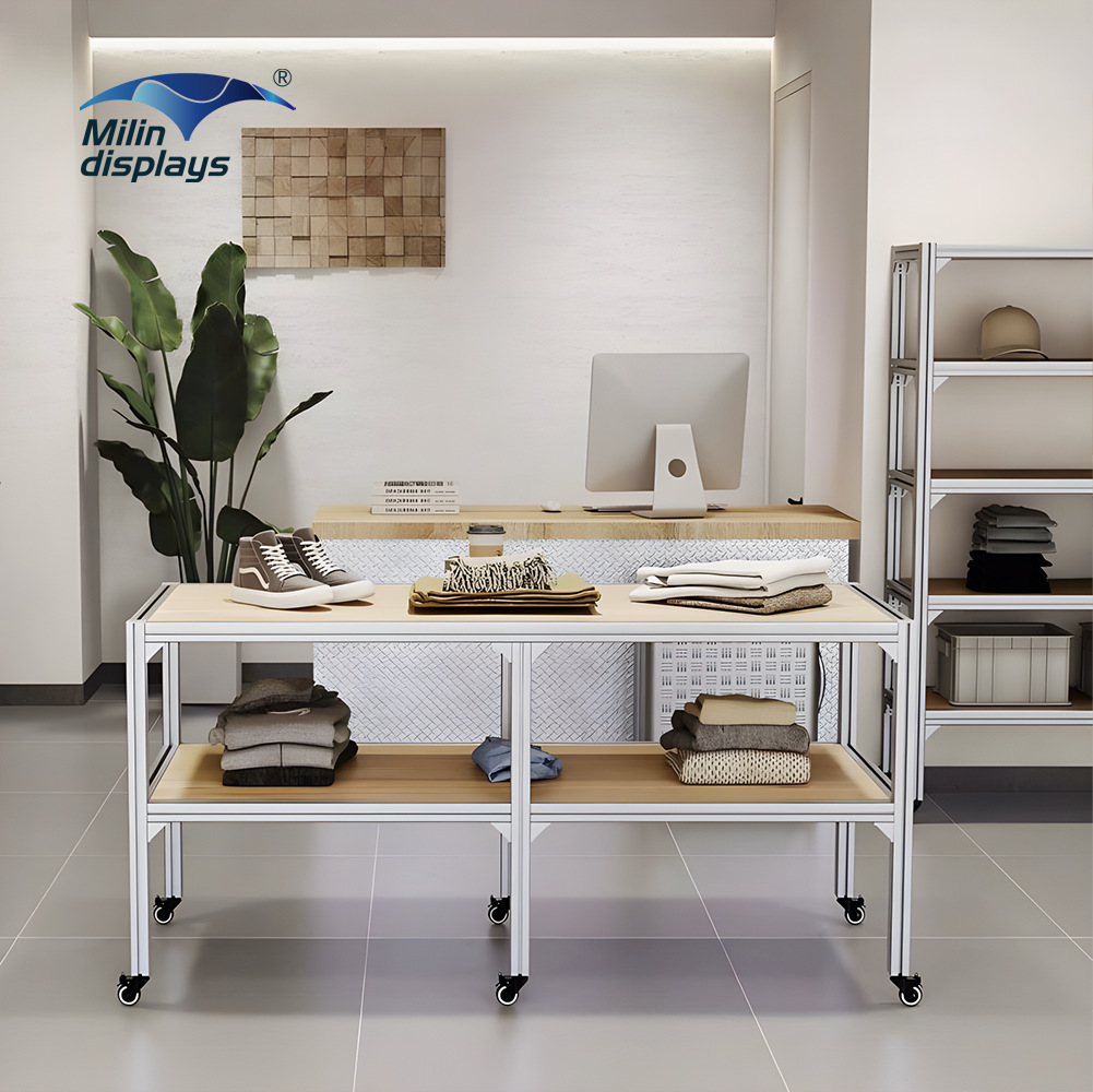 家居用品店精品百货展示架边柜中岛店铺展厅样板间置物架