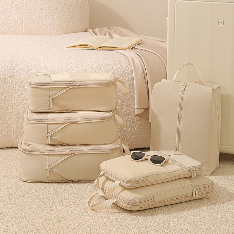 Travel Storage Bag Set of Six, Portable Large-Capacity Toiletry Bag, Underwear and Clothing Organizer, Travel Clothing Storage Bag