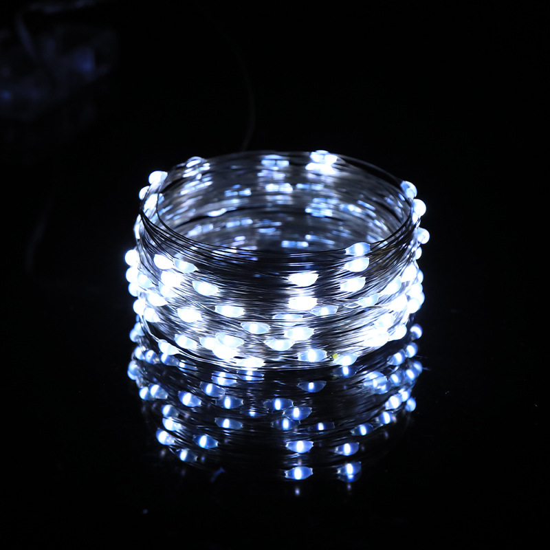 Guirnalda de Luces LED de Cobre Estrella USB para Fiestas y Decoración Navideña