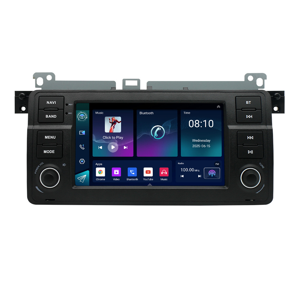 Adecuado para 98-05 BMW E46 Navigation Android mp5 reproductor de imágenes de marcha atrás GPS de 7 pulgadas todo en uno