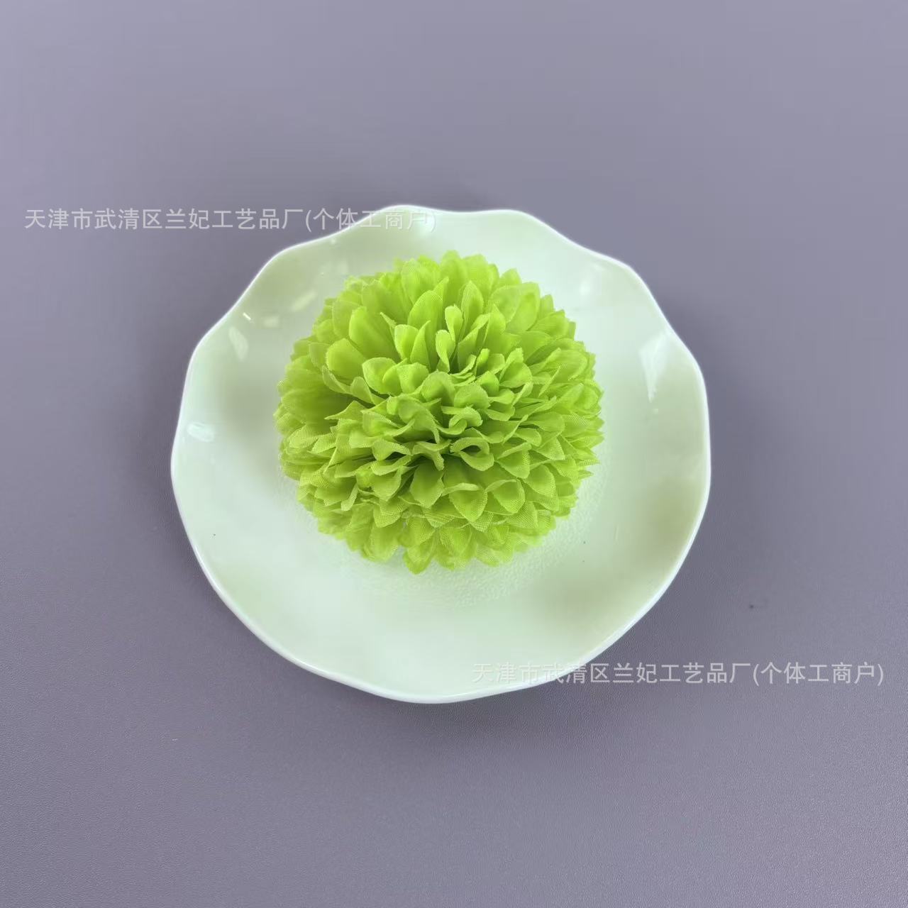 Simulación bola grande cabeza de crisantemo diámetro 10cm ping pong cabeza de crisantemo ramillete de bricolaje tocado baile muñeca flor horquilla