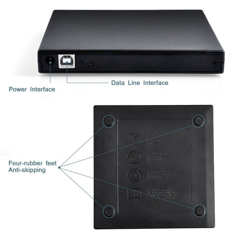 USB 2.0 Universal External CD-RW Burner Standalone DVD / CD Reader Player