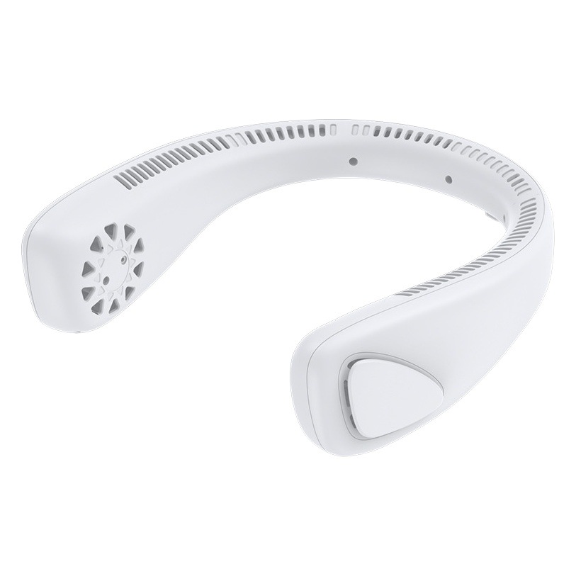 2024 nuevo ventilador de cuello colgante perezoso ventilador de hoja libre de cuello colgante de carga USB portátil al aire libre colgante de cuello pequeño ventilador