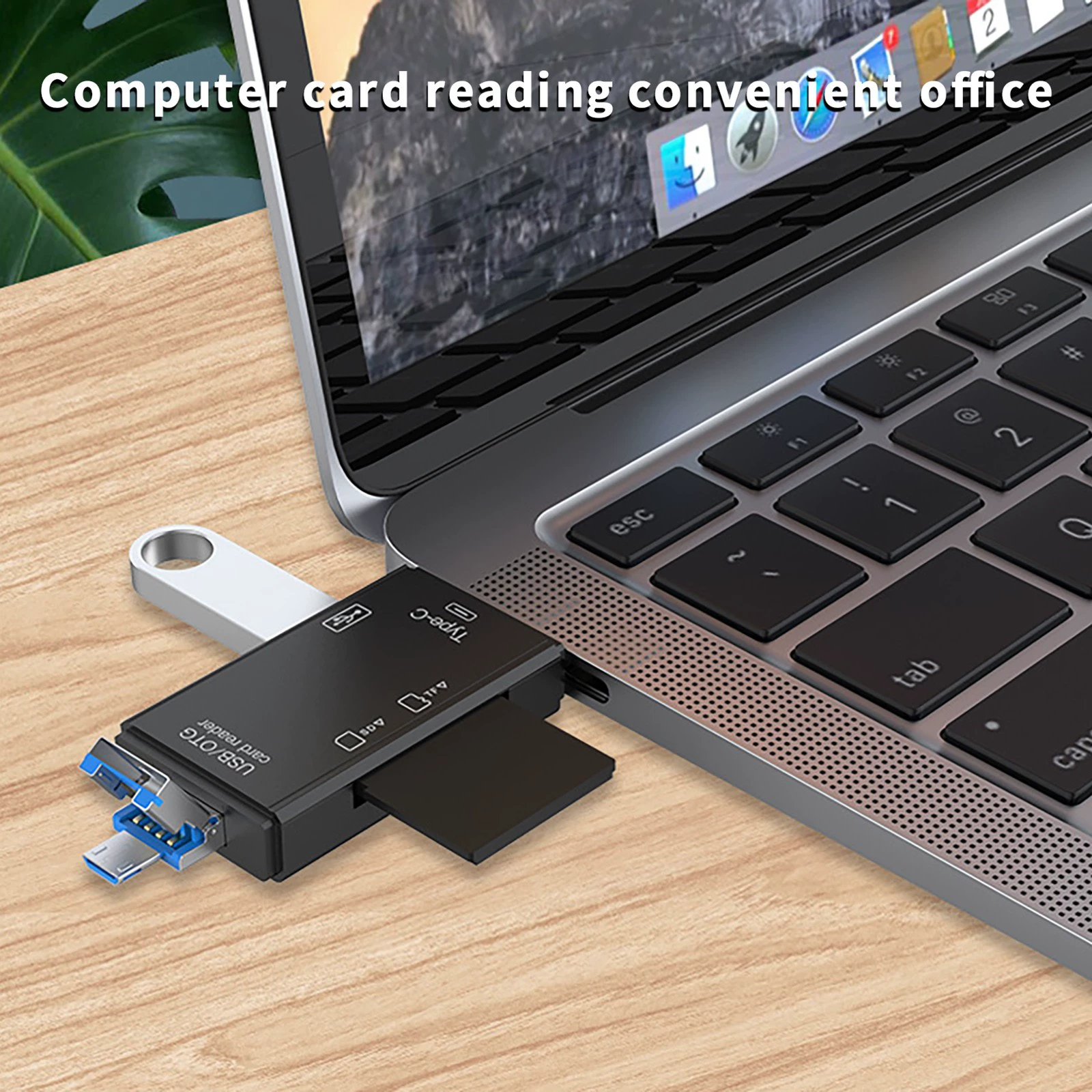 USB2.0 картридер Type-C Android телефон компьютер OTG2.0 SD/TF шесть-в-одном многофункциональный картридер