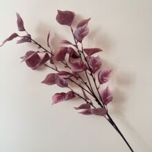 跨境仿真菩提叶网红桉树叶婚庆礼堂布置软装花材高枝装饰叶子墙花
