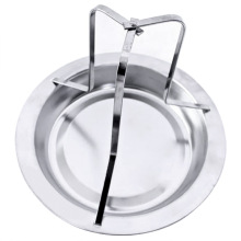 厂家批发 户外野营BBQ不锈钢烤鸡盘烤肉盘DIY烧烤架光波炉烤鸡架