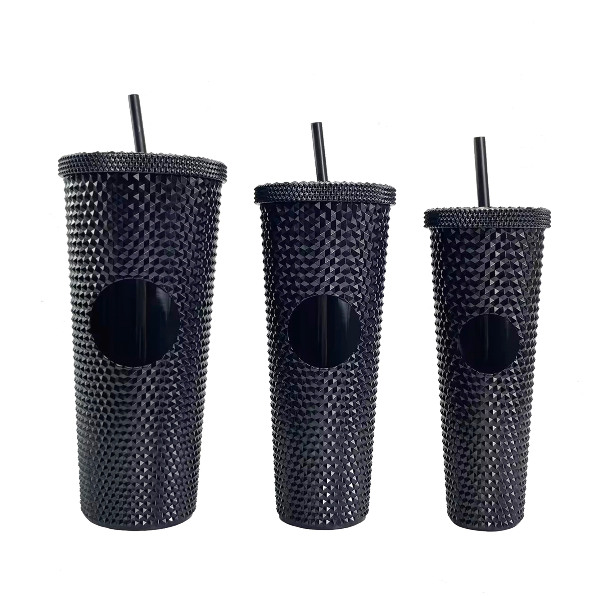 Vaso Plástico con Pajilla 3 Piezas