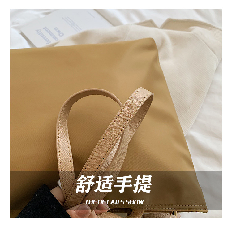 The new Korean-style trendy casual tote bag for women, Oxford fabric large-capacity single-shoulder bag 2025, exudes a sense of luxury Item Picture