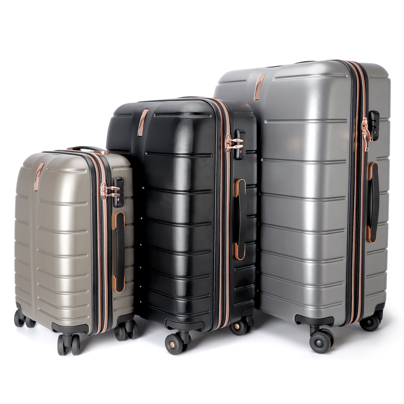IT Luggage Three-Piece Set Travel Suitcase 20' Carry-On 29' Large Capacity Trolley Case_voghion.com