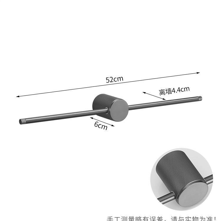 全铜毛巾架免打孔极简轻奢风格卫生间浴室壁挂单杆毛巾杆浴巾挂架|undefined